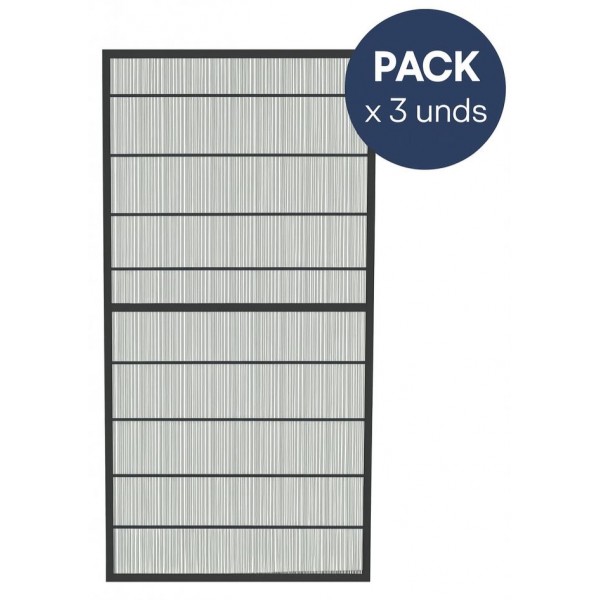 Panel de malla de voladero antracita 3 ud Voladeros Panel de malla de voladero antracita 3 ud