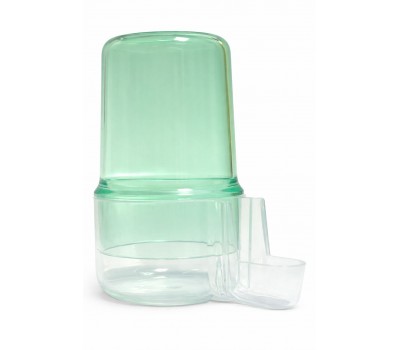 Bebedero Obidos verde con la base transparente