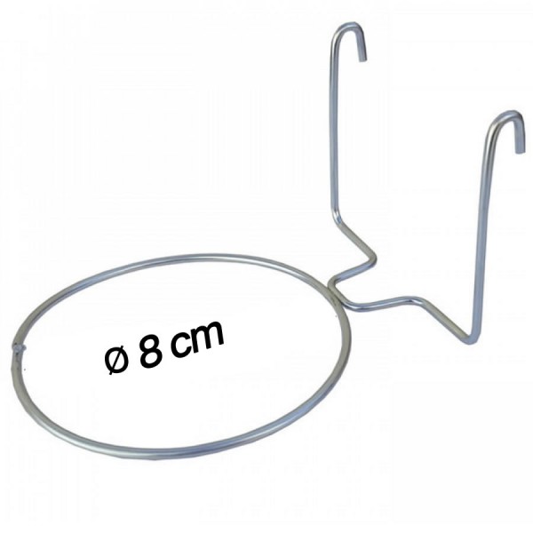 Portanido en hierro zincado (8 cm) Nidos y accesorios para el nido