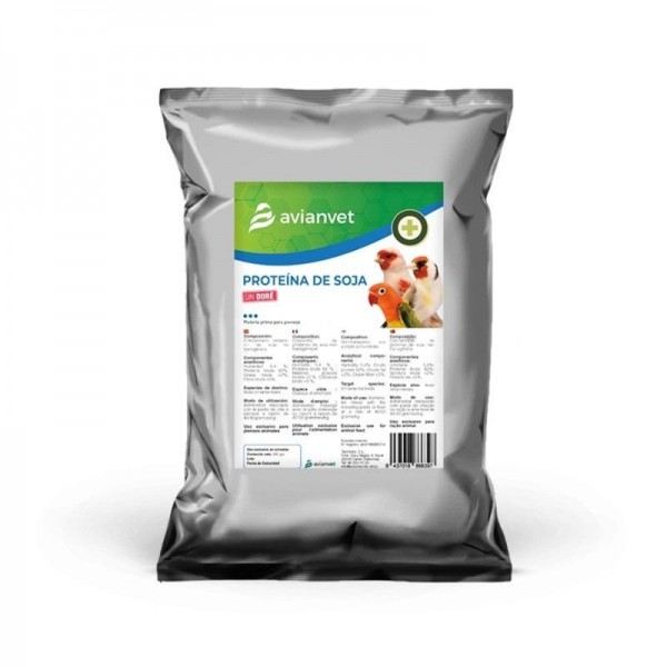 Proteína de Soja No Transgénica Avianvet – Suplemento Proteico para Aves Ornamentales Proteína de Soja No Transgénica Avianvet – Suplemento Proteico para Aves Ornamentales