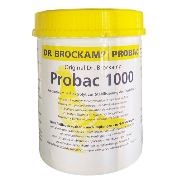 Dr Brockamp Probac 1000 500grs (probiótico + electrolitos concentrados de alta calidad) Prebióticos y probióticos
