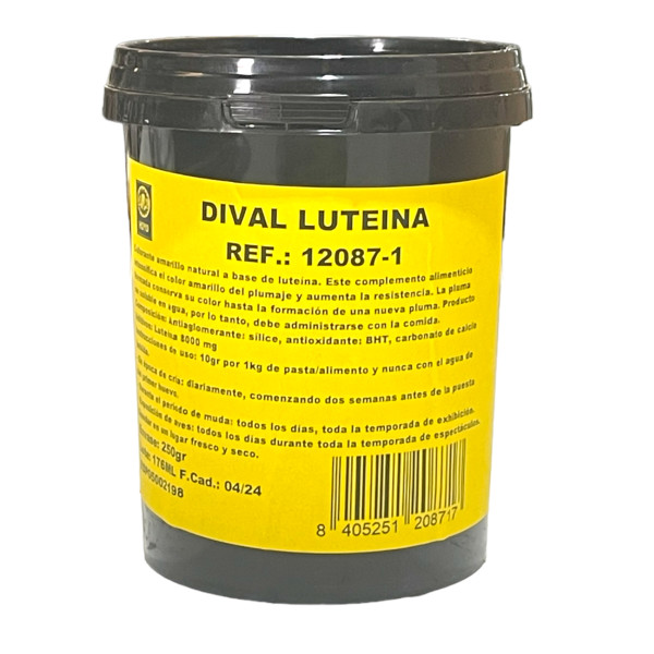 Luteina Dival 250 grs Colorante aves