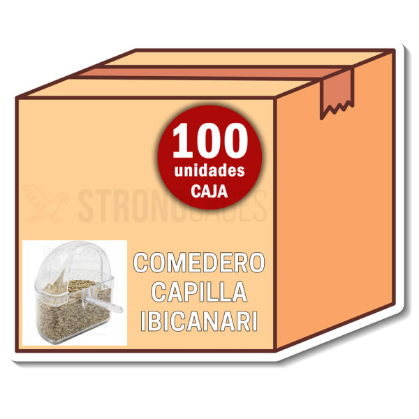 Caja completa comedero Capilla Ibicanari (100 unds) Caja completa comedero Capilla Ibicanari (100 unds)