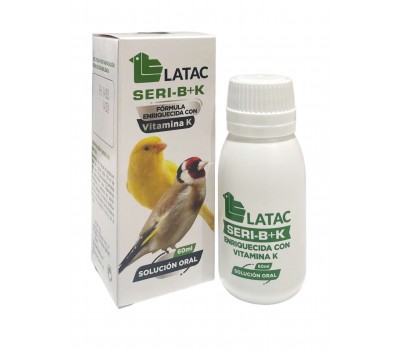 Latac Seri-B+K 60 ml (fórmula enriquecida con vitamina K para la cría y situaciones de estrés)