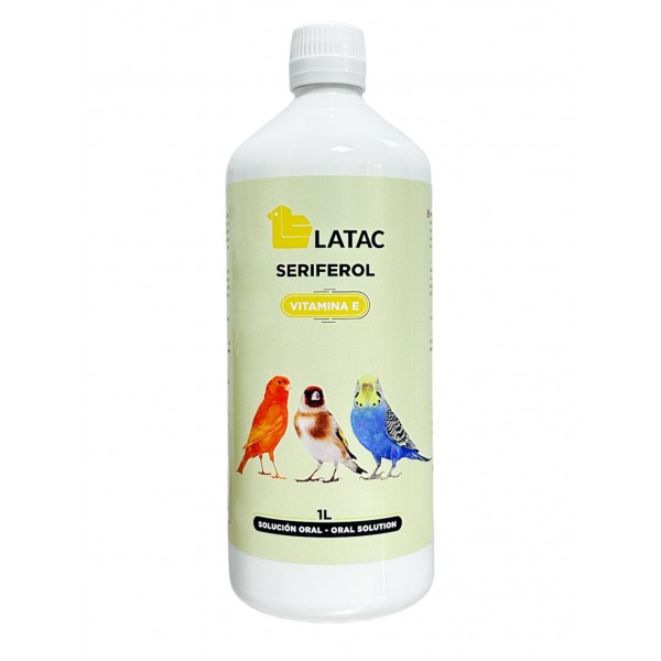Seriferol 1 litro de Latac (vitamina E muy beneficioso durante la cria) Latac Seriferol 1 litro de Latac (vitamina E muy beneficioso durante la cria) Latac
