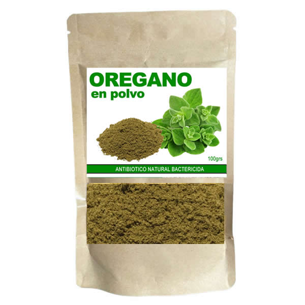 Orégano en polvo puro (Antibiótico natural y bactericida) Parásitos Internos