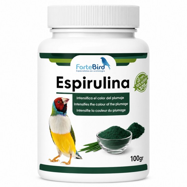 Espirulina ForteBird 100 grs Prebióticos y probióticos