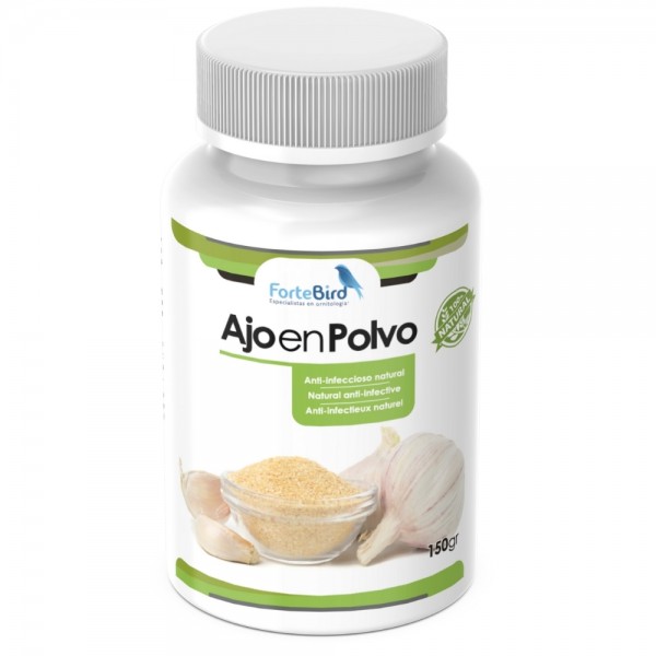 Ajo en Polvo 100% | Antiinfeccioso para aves Antiinfecciosos