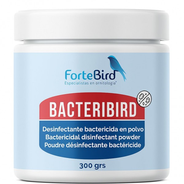 BACTERIBIRD 300gr (viricida, bactericida y fungicida en polvo) BACTERIBIRD 300gr (viricida, bactericida y fungicida en polvo)
