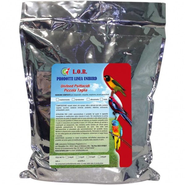 L.O.R UNIFEED Mantenimiento Pequeñas Psitacidas L.O.R UNIFEED Mantenimiento Pequeñas Psitacidas