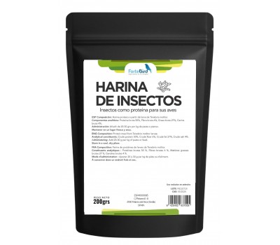 Harina de Insectos Fortebird 200 grs