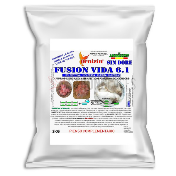 Ornizin Fusion Vida 6.1 - Estimulante de Ceba Perla Morbida - Chips