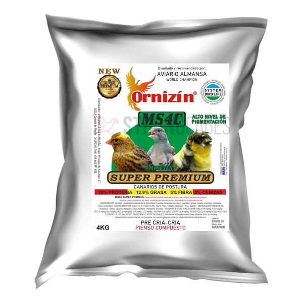 Pienso MS4C Ornizin Canarios de Postura Canary food