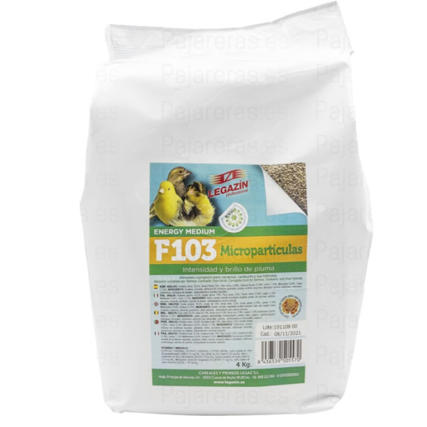 Pienso F103 Microparticulas Canary food