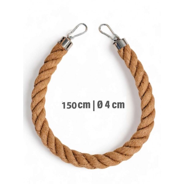Cuerda de escalada de YUTE 150 cm x 4 cm Juguetes para aves Cuerda para Guacamayos fabricado con fibra de YUTE 150 cm x 4 cm