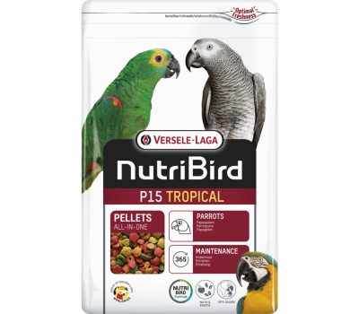 Nutribird P15 Tropical (pienso de mantenimiento completo y equilibrado para papagayos)