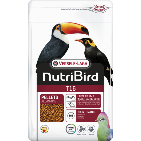 Nutribird T16 (Comida para tucanes, turacos y otros grandes frugívoros) Insectivorous and frugivorous food