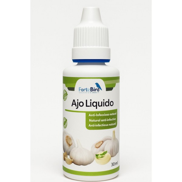 Fortebird Ajo Líquido – Refuerzo Natural del Sistema Inmune en Aves Complejos vitaminicos Fortebird Ajo Líquido – Refuerzo Natural del Sistema Inmune en Aves Complejos vitaminicos