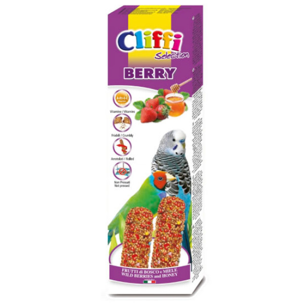 Cliffi barrita periquitos frutas silvestres y miel Bird bars