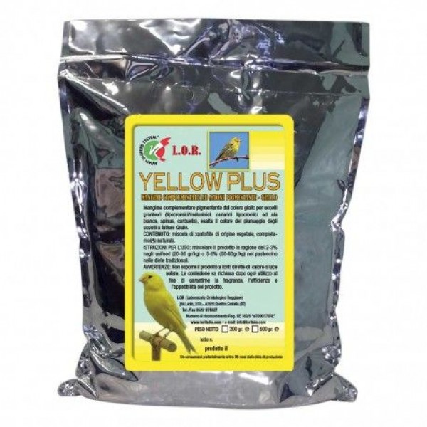 LOR YELLOW PLUS UNIFEED 200 GR. (PIGMENTO AMARILLO) LOR YELLOW PLUS UNIFEED 200 GR. (PIGMENTO AMARILLO)