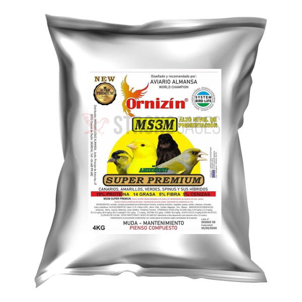 Pienso MS3M Canarios y Spinus Ornizin Canary food