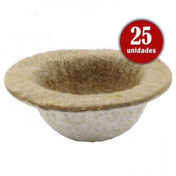 Nido yute cardenalito (26 unidades) Nests and accessories for the nest