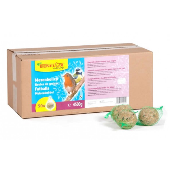 Bolas de grasa 50 unds de 90 grs - Benelux Snacks para aves