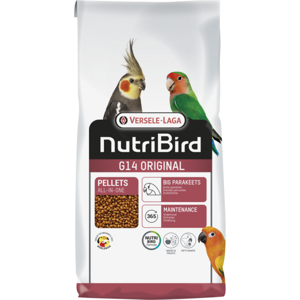 NutriBird G14 Original (pienso para grandes periquitos) Food for agapornis and nymphs