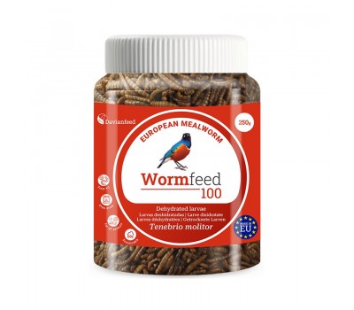 Wormfeed 100 – Larvas de Tenebrio molitor Deshidratadas  250 grs