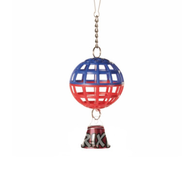 Pelota jaula con cadena y campana, 7 cm