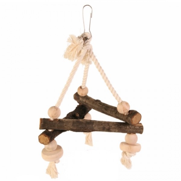 Columpio, triangulo Natural Living 16 x 16 x 16 cm Columpio, triangulo Natural Living 16 x 16 x 16 cm