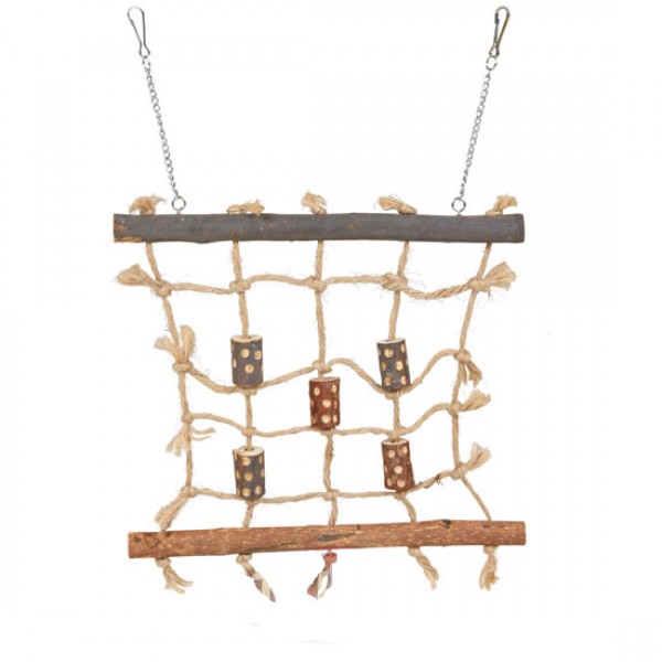 Muro cuerda escalada 27 x 24 cm Juguetes para aves Muro cuerda escalada 27 x 24 cm Juguetes para aves