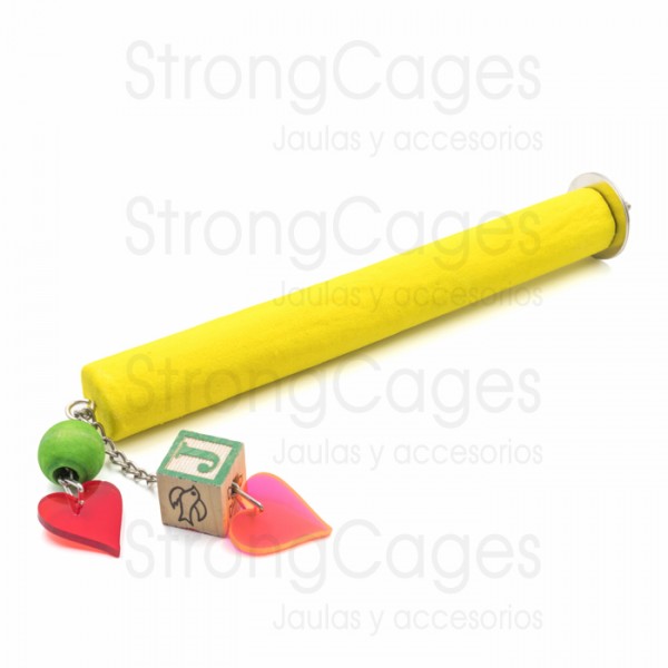 Posadero lima uñas con juguete  Bird Toys