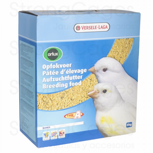 Pasta seca para canarios COLOR BLANCO - ORLUX 5 kg Pasta seca para canarios COLOR BLANCO - ORLUX 5 kg