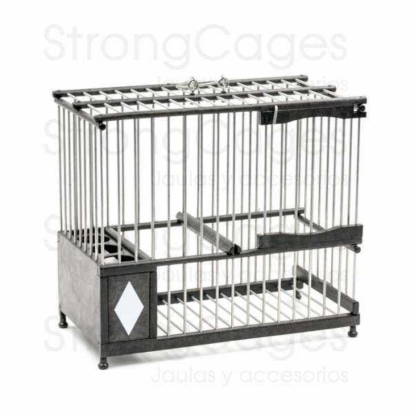 Cage Madrileña PVC Negra Silvestrismo cages and accessories