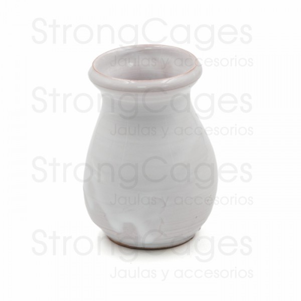 Olleta cerámica blanca Jaulas silvestrismo y accesorios
