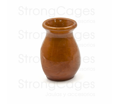 Olleta cerámica marrón
