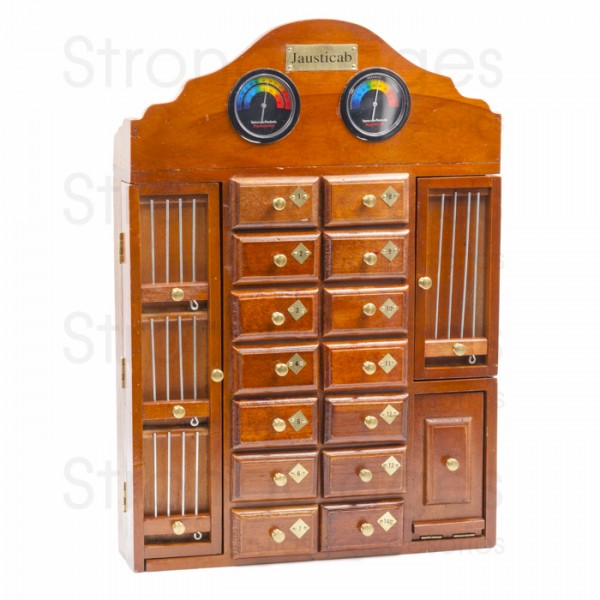 Handcrafted wooden cabinet with 14 drawers and accessories. Handcrafted wooden cabinet with 14 drawers and accessories.