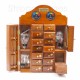 Handcrafted wooden cabinet with 14 drawers and accessories. Handcrafted wooden cabinet with 14 drawers and accessories.