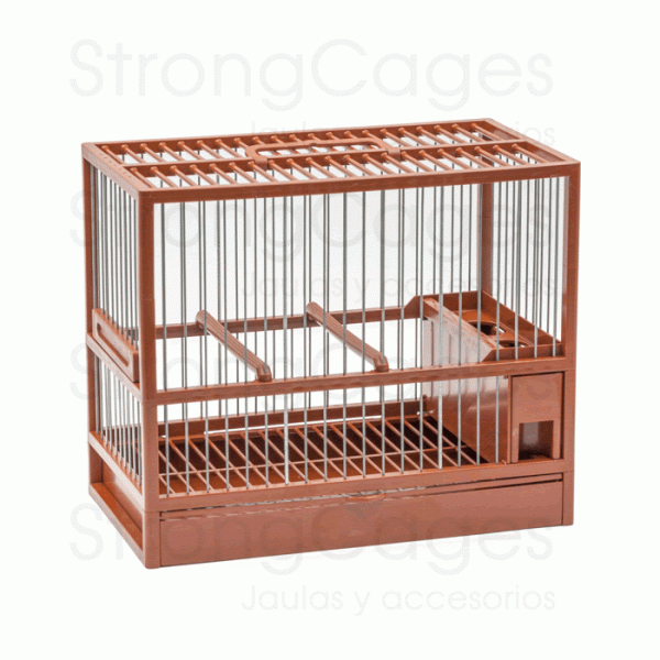 Jaula C-2 Marrón con rejilla Silvestrismo cages and accessories