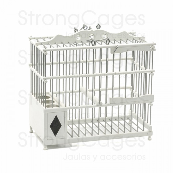 Jaula Malagueña color blanco PVC Silvestrismo cages and accessories