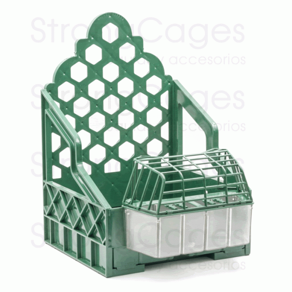 Casillero de plástico verde Partridge cages