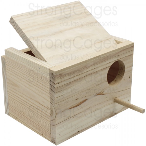 Nido de madera para Agaporni Horizontal Nido de madera para Agaporni Horizontal