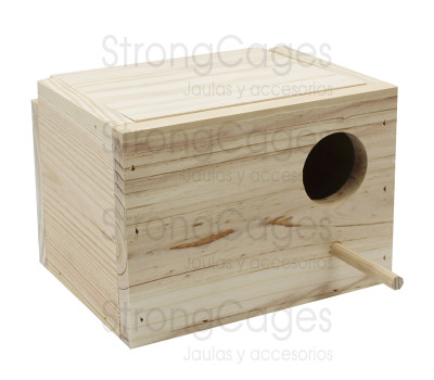 Nido de madera para Agaporni Horizontal
