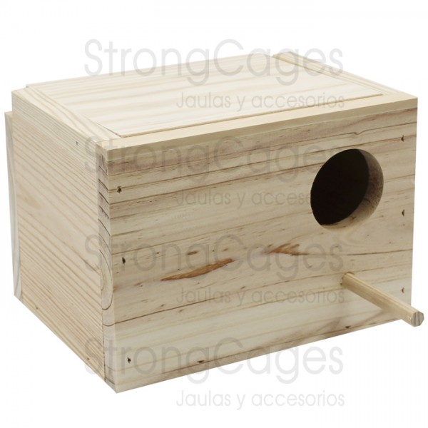 Nido de madera para Agaporni Horizontal Nido de madera para Agaporni Horizontal