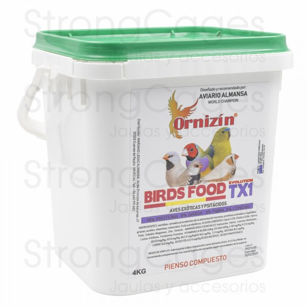 Birds food evolution TX1 Ornizin Birds food evolution TX1 Ornizin