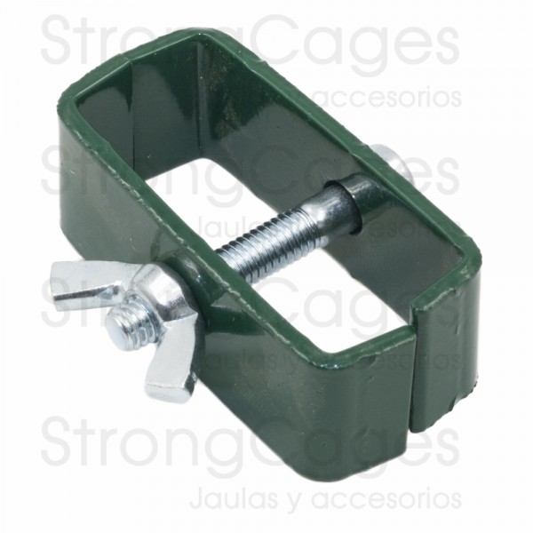 Grapa sujeción de paneles verde Grapa sujeción de paneles verde