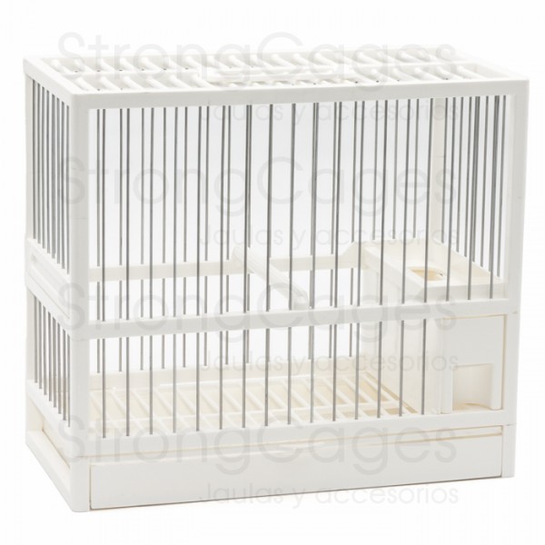 Jaula C-1 Blanca con rejilla Silvestrismo cages and accessories Jaula C-1 Blanca con rejilla Silvestrismo cages and accessories