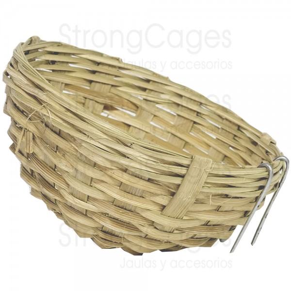 Nido mimbre con sujeción