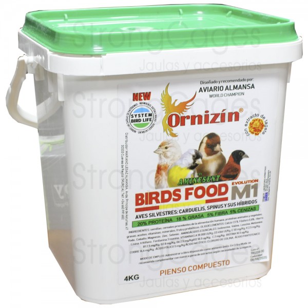 Ornizin pienso M1 fauna europea y silvestre Food for goldfinches and wild birds